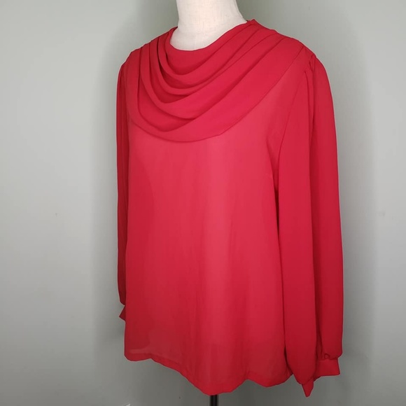 Lee Tops - Semi-Sheer Blouse